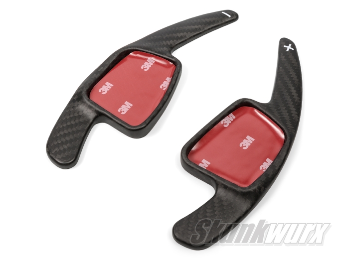 Audi A1/A3/A4/A5/Q5 etc 3rd Gen Carbon Fibre Shift Paddles Extended (Matte Black)