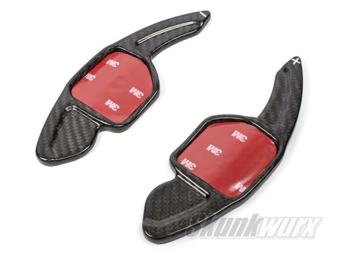 Audi A3/A4/A5/A6 etc 1st Gen Carbon Fibre Shift Paddles Extended (Gloss Black)
