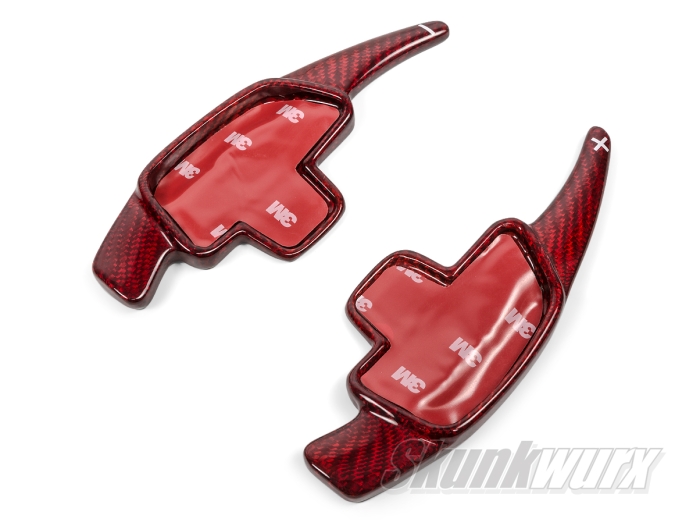 Mercedes A/B/C/E/S-Class Carbon Fibre Shift Paddles Extended (Gloss Red)