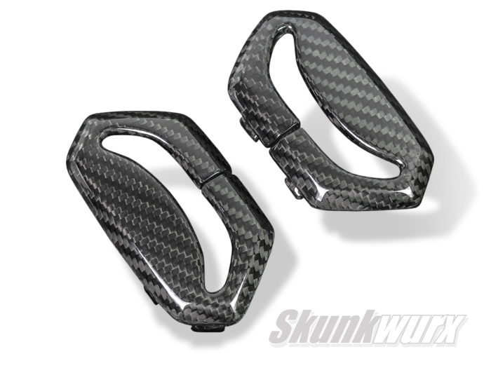 Lamborghini Aventador Carbon Fibre Seat Belt Cover Trims (Gloss)