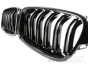 BMW 3-Series (F30/F31) M3 Look Front Bumper Kidney Grilles (Black Gloss)