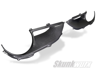 Ferrari 488 Carbon Fibre Rear Tail-Light Surround Trim Set (Gloss)