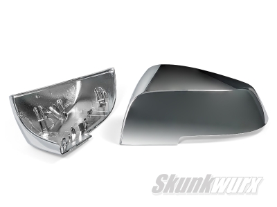 BMW 1/2/3/4/X1/M2-Series (F2x/F3x/F87/E84) Chrome Wing Mirror Add-On Covers 2011-2021