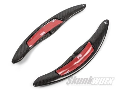 Porsche Panamera/Cayenne/Macan/718/991 Carbon Fibre Shift Paddles Extended (Gloss Black)