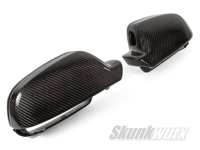 Audi A4/S4/RS4/A5/S5/RS5 (B8.5) Carbon Fiber Wing Mirror Cover Replacements 2012-2016 (Lane Assist)