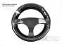 Ariel Atom/Nomad Carbon Fibre Steering Wheel with Suede Trim and Black Stitching