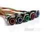 Skunkwurx Black LED Aluminium Buiuttons for Race Technology DASH2 / DASH2 PRO